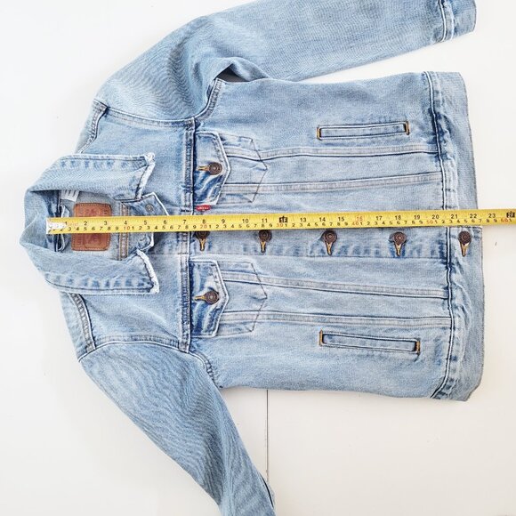 Levi's Boyfriend Trucker Medium Blue Jacket - Size XS - Picture 11 of 11